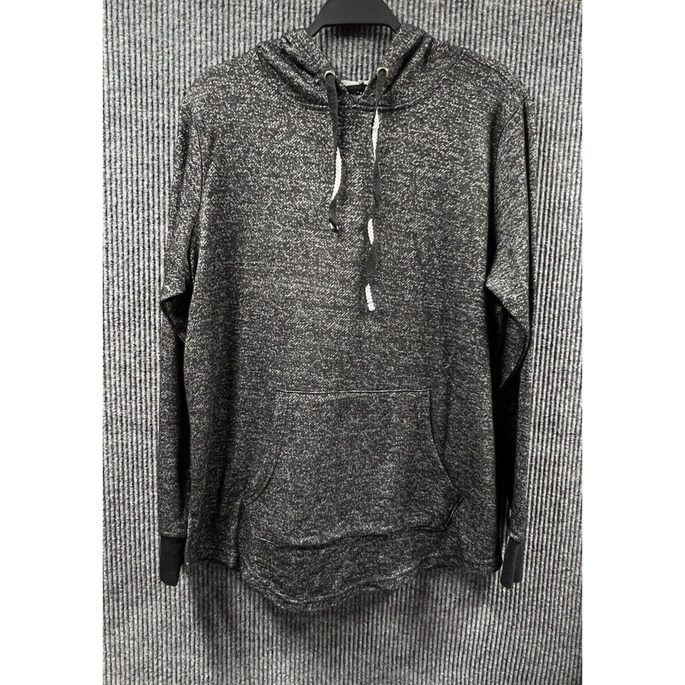 Sweet Choice Hoodie Womens 1X Grey Sweater Shirt Kangaroo Pocket Pullover Soft